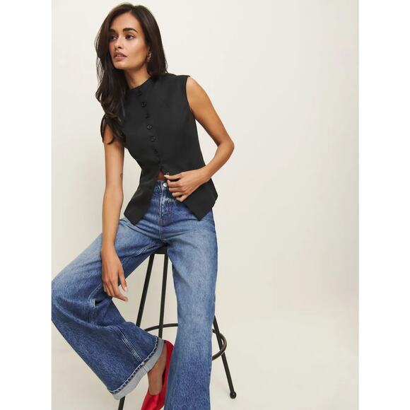 Reformation Lottie Vest Black - Picture 2 of 12